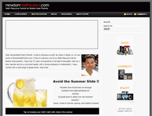Tablet Screenshot of newtonmathtutors.com